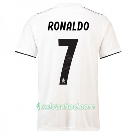 Fotbalové dresy Real Madrid Ronaldo 7 Domácí Dres 2018/19 Krátký Rukáv